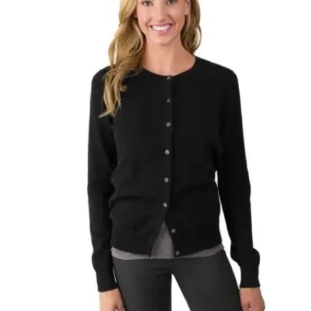 Banana republic black wool cardigans size xs